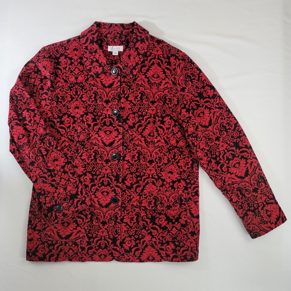 Denim&Co Jackets & Blazers - Denim & Company Corduroy Button Front Womens Jacket Sz L